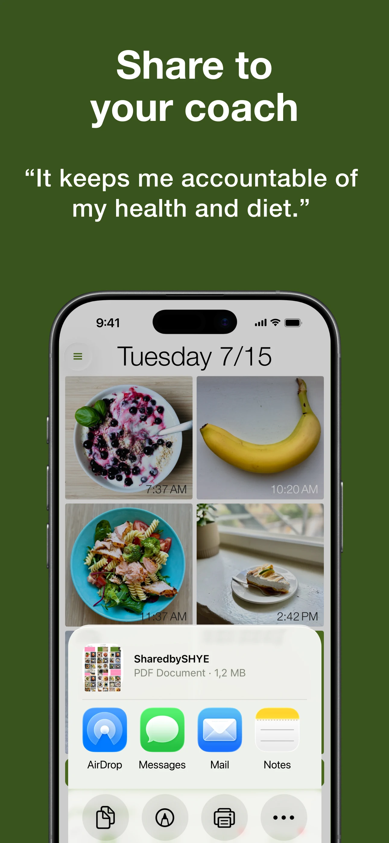 Food Diary See How You Eat Log screenshot