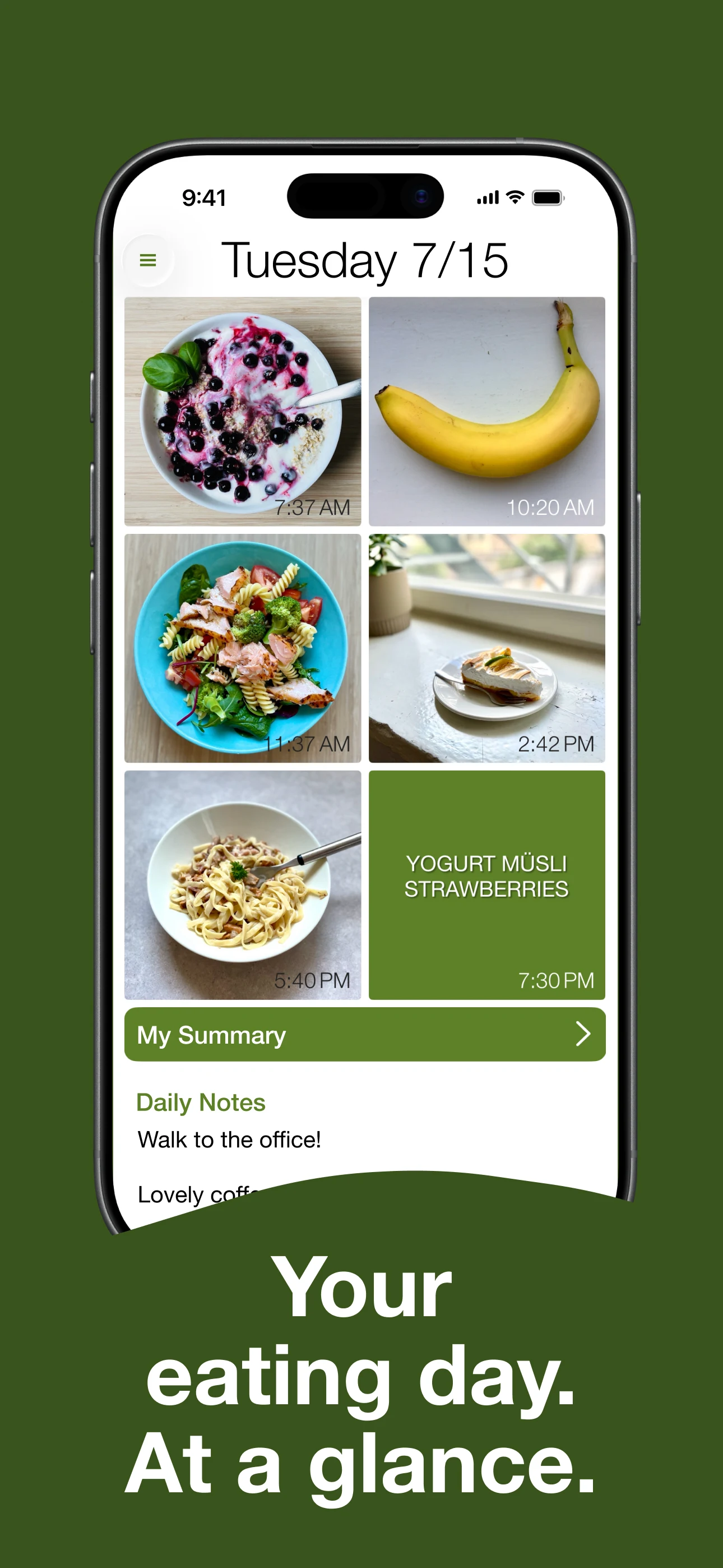 Food Diary See How You Eat Log screenshot